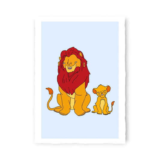 Chris (Simpsons artist) - mufasa and his son the lion king (2026)