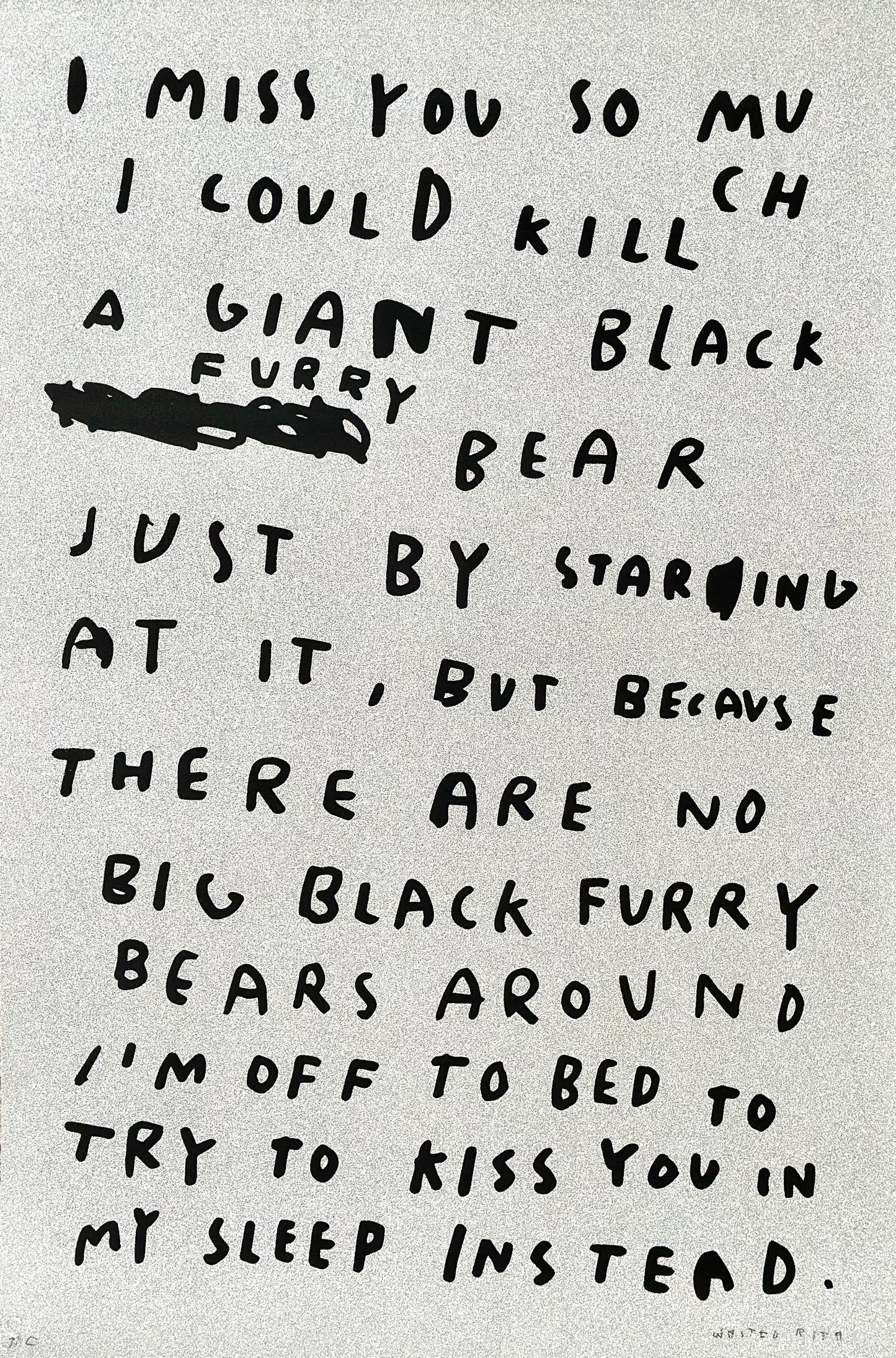 Wasted Rita - Black Furry Bear (2025)