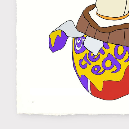 Chris (Simpsons artist) - jesus emerging from a creme egg (2026)
