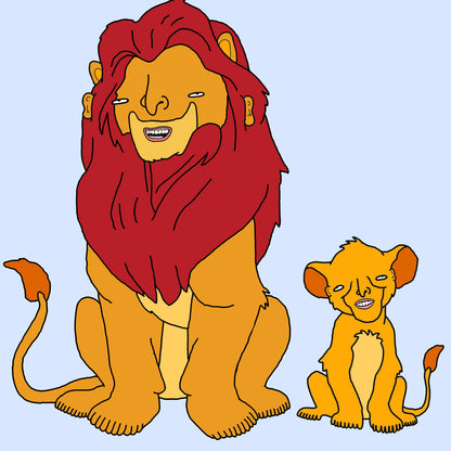 Chris (Simpsons artist) - mufasa and his son the lion king (2026)