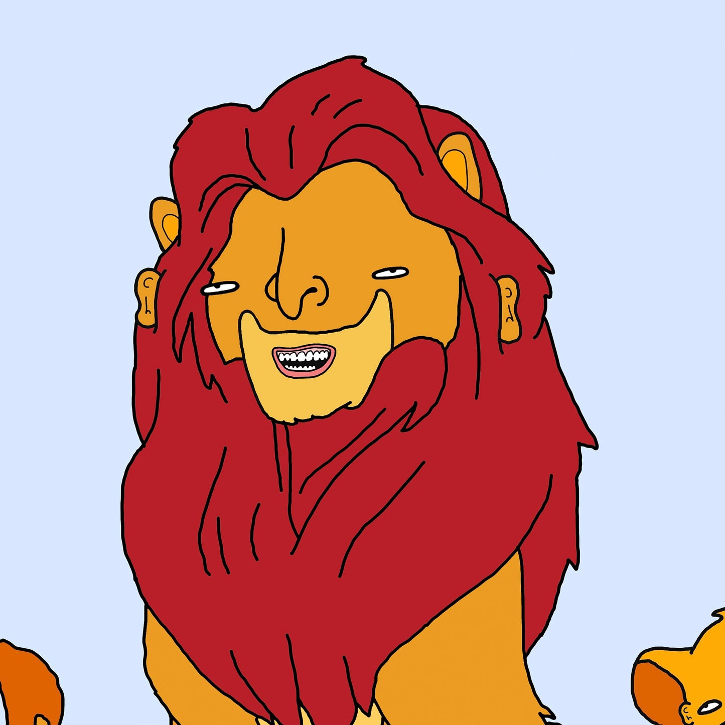 Chris (Simpsons artist) - mufasa and his son the lion king (2026)