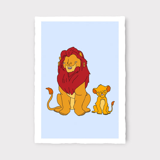 Chris (Simpsons artist) - mufasa and his son the lion king (2026)