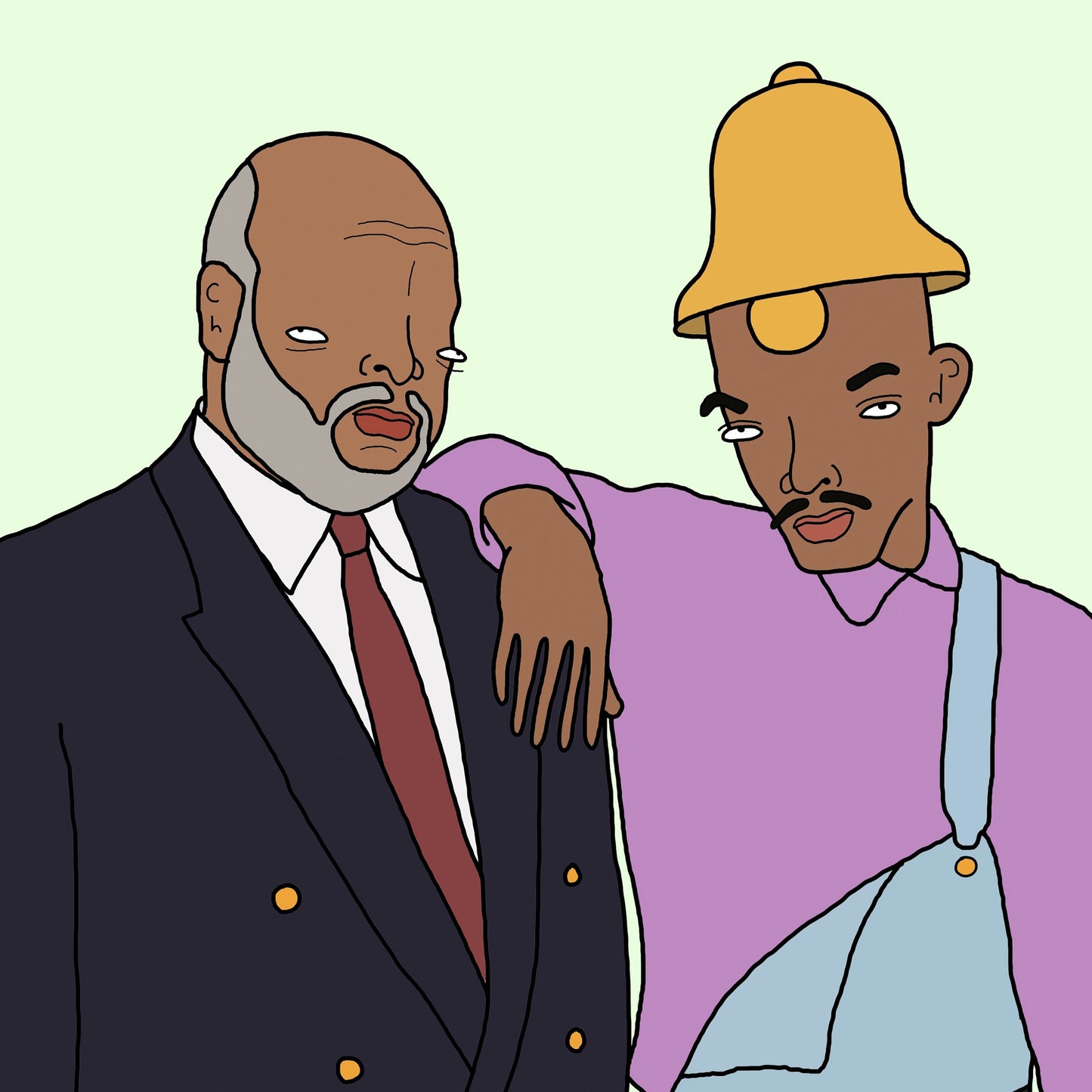 Chris (Simpsons artist) - uncle phil and his son the fresh prince of bell hair (2026)