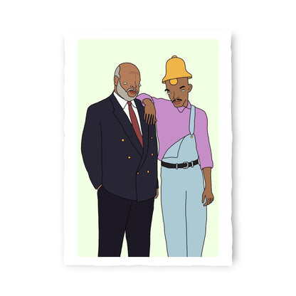 Chris (Simpsons artist) - uncle phil and his son the fresh prince of bell hair (2026)