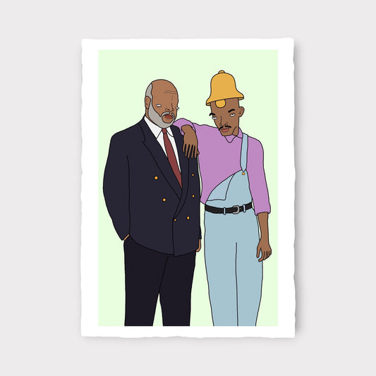 Chris (Simpsons artist) - uncle phil and his son the fresh prince of bell hair (2026)